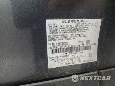 Zdjęcie 12 z 12 samochodu: 2016 FORD TAURUS SE VIN:1FAHP2D85GG132656 - miniatura