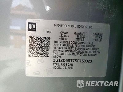 Zdjęcie 12 z 12 samochodu: 2025 CHEVROLET MALIBU LT VIN:1G1ZD5ST7SF153323 - miniatura