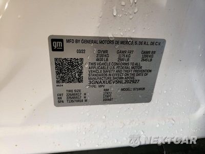Zdjęcie 13 z 13 samochodu: 2022 CHEVROLET EQUINOX LT VIN:3GNAXUEV5NL202927 - miniatura