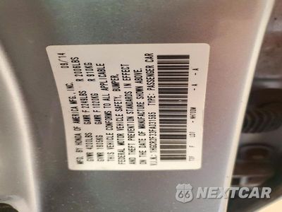 Zdjęcie 12 z 12 samochodu: 2015 HONDA ACCORD LX VIN:1HGCR2F33FA031585 - miniatura