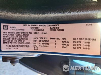 Zdjęcie 12 z 12 samochodu: 2009 CHEVROLET COLORADO VIN:1GCCS139698112498 - miniatura