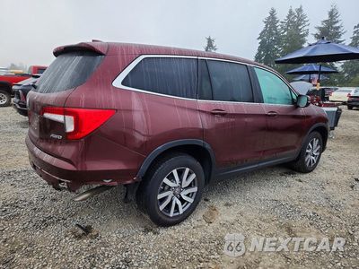 Trzecie zdjęcie samochodu z tyłu: 2021 HONDA PILOT EXL VIN:5FNYF6H50MB098457 - miniatura