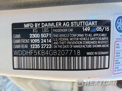 Zdjęcie 12 z 12 samochodu: 2016 MERCEDES-BENZ E 350 VIN:WDDHF5KB4GB207718 - miniatura