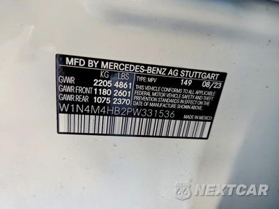 Zdjęcie 13 z 13 samochodu: 2023 MERCEDES-BENZ GLB 250 4MATIC VIN:W1N4M4HB2PW331536 - miniatura