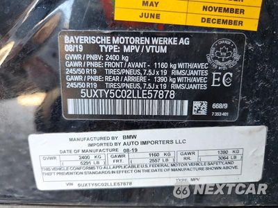 Zdjęcie 13 z 13 samochodu: 2020 BMW X3 XDRIVE30I VIN:5UXTY5C02LLE57878 - miniatura