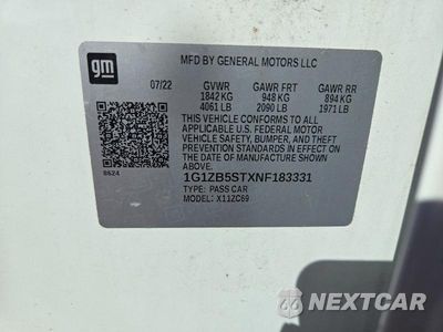 Zdjęcie 12 z 12 samochodu: 2022 CHEVROLET MALIBU LS VIN:1G1ZB5STXNF183331 - miniatura