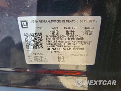 Zdjęcie 14 z 14 samochodu: 2021 CHEVROLET EQUINOX LT VIN:3GNAXTEV8MS139398 - miniatura