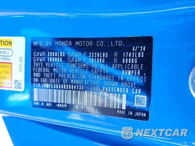 Zdjęcie 13 z 13 samochodu: 2024 HONDA CIVIC TYPE-R VIN:JHMFL5G48RX004131 - miniatura