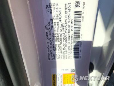 Zdjęcie 13 z 13 samochodu: 2026 HONDA CR-V EXL VIN:2HKRS4H79TH459979 - miniatura