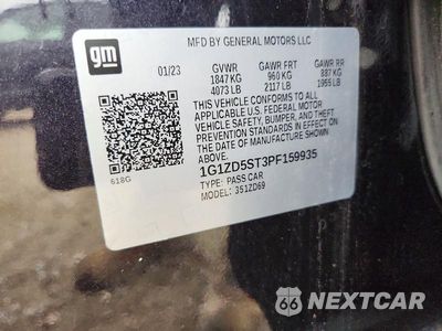 Zdjęcie 12 z 12 samochodu: 2023 CHEVROLET MALIBU LT VIN:1G1ZD5ST3PF159935 - miniatura