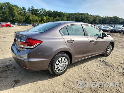 Trzecie zdjęcie samochodu z tyłu: 2014 HONDA CIVIC LX VIN:19XFB2F57EE244326 - miniatura