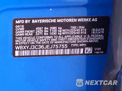 Zdjęcie 13 z 13 samochodu: 2018 BMW X2 SDRIVE28I VIN:WBXYJ3C36JEJ75755 - miniatura