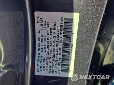 Zdjęcie 12 z 12 samochodu: 2015 HONDA ACCORD EXL VIN:1HGCR2F84FA085585 - miniatura