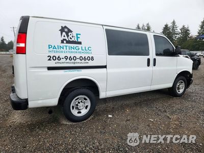 Trzecie zdjęcie samochodu z tyłu: 2019 CHEVROLET EXPRESS 2500 CARGO DELIVERY VAN VIN:1GCWGAFPXK1333125 - miniatura
