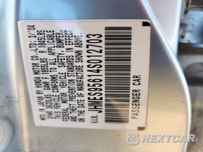 Zdjęcie 12 z 12 samochodu: 2004 HONDA CIVIC HYBRID VIN:JHMES95614S012703 - miniatura