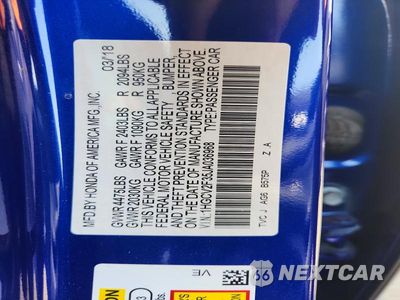 Zdjęcie 13 z 13 samochodu: 2018 HONDA ACCORD SPORT VIN:1HGCV2F35JA036968 - miniatura