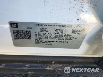Zdjęcie 13 z 13 samochodu: 2019 CHEVROLET BOLT EV LT VIN:1G1FY6S09K4132374 - miniatura