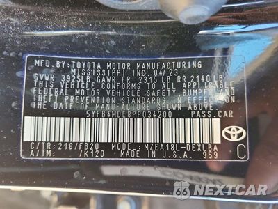 Zdjęcie 12 z 12 samochodu: 2023 TOYOTA COROLLA LE VIN:5YFB4MDE8PP034200 - miniatura