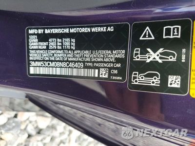 Zdjęcie 12 z 12 samochodu: 2022 BMW M240XI VIN:3MW53CM08N8C46409 - miniatura
