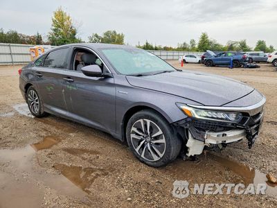 Czwarte zdjęcie samochodu z boku: 2019 HONDA ACCORD HYBRID VIN:1HGCV3F11KA019686 - miniatura