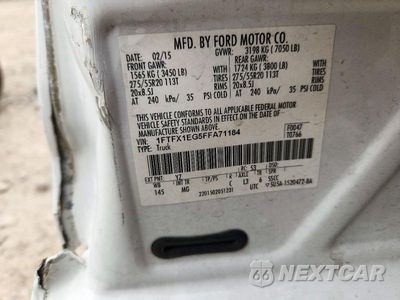Zdjęcie 12 z 12 samochodu: 2015 FORD F150 SUPER CAB VIN:1FTFX1EG5FFA71184 - miniatura