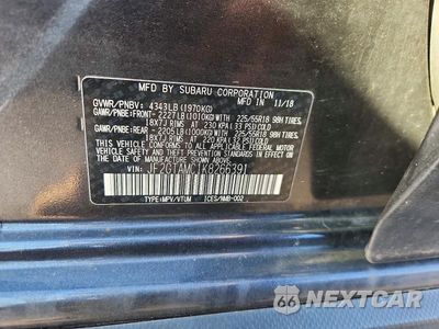 Zdjęcie 13 z 13 samochodu: 2019 SUBARU CROSSTREK LIMITED VIN:JF2GTAMC1K8266391 - miniatura