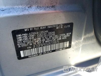 Zdjęcie 12 z 12 samochodu: 2016 SUBARU IMPREZA SPORT PREMIUM VIN:JF1GPAP65G8220875 - miniatura