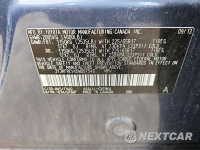 Zdjęcie 14 z 14 samochodu: 2013 TOYOTA RAV4 XLE VIN:2T3RFREVXDW097546 - miniatura