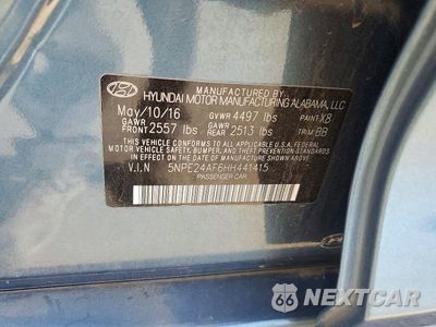 Zdjęcie 12 z 12 samochodu: 2017 HYUNDAI SONATA SE VIN:5NPE24AF6HH441415 - miniatura