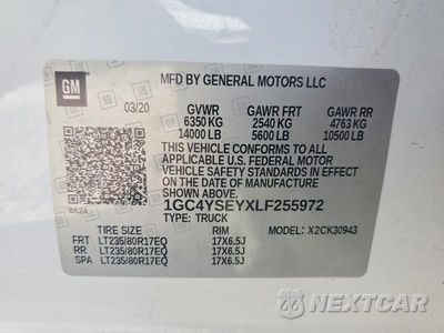 Zdjęcie 12 z 12 samochodu: 2020 CHEVROLET 3500 VIN:1GC4YSEYXLF255972 - miniatura