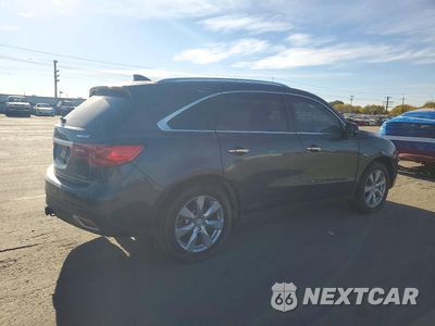 Trzecie zdjęcie samochodu z tyłu: 2016 ACURA MDX ADVANCE VIN:5FRYD4H90GB021796 - miniatura