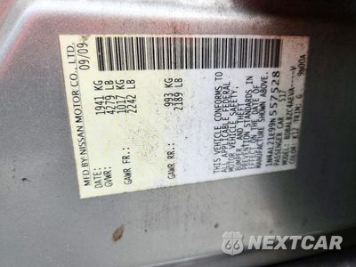 Zdjęcie 12 z 12 samochodu: 2009 NISSAN ALTIMA 2.5 VIN:1N4AL21E99N557528 - miniatura