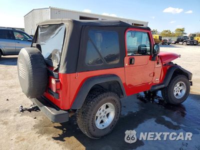 Trzecie zdjęcie samochodu z tyłu: 2004 JEEP WRANGLER / TJ SPORT VIN:1J4FA49S54P757177 - miniatura