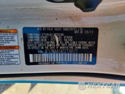 Zdjęcie 12 z 12 samochodu: 2013 SCION FR-S BASE VIN:JF1ZNAA14D2724571 - miniatura