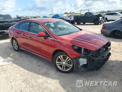 Czwarte zdjęcie samochodu z boku: 2019 HYUNDAI SONATA SPORT VIN:5NPE34AF1KH761441 - miniatura