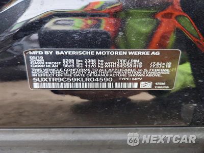 Zdjęcie 12 z 12 samochodu: 2019 BMW X3 XDRIVE30I VIN:5UXTR9C59KLR04590 - miniatura
