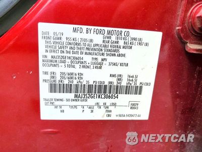 Zdjęcie 13 z 13 samochodu: 2019 FORD ECOSPORT SE VIN:MAJ3S2GE1KC306054 - miniatura