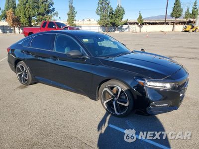 Czwarte zdjęcie samochodu z boku: 2020 HONDA ACCORD SPORT VIN:1HGCV1F3XLA139574 - miniatura