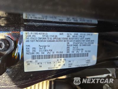 Zdjęcie 12 z 12 samochodu: 2016 FORD FOCUS SE VIN:1FADP3K21GL309388 - miniatura
