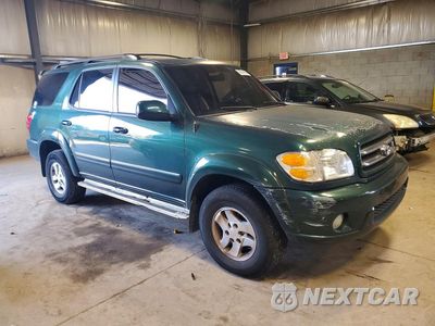 Czwarte zdjęcie samochodu z boku: 2002 TOYOTA SEQUOIA LIMITED VIN:5TDBT48A52S107131 - miniatura