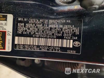 Zdjęcie 12 z 12 samochodu: 2015 TOYOTA CAMRY SE VIN:4T1BF1FKXFU914730 - miniatura