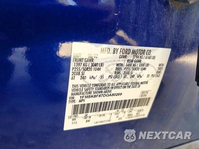 Zdjęcie 13 z 13 samochodu: 2013 FORD EXPLORER LIMITED VIN:1FM5K8F87DGA80269 - miniatura