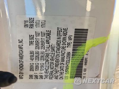Zdjęcie 14 z 14 samochodu: 2016 HONDA CR-V EXL VIN:5J6RM3H72GL025984 - miniatura