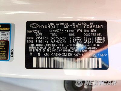 Zdjęcie 13 z 13 samochodu: 2021 HYUNDAI PALISADE CALLIGRAPHY VIN:KM8R74HEXMU306420 - miniatura