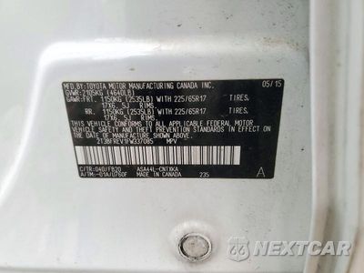 Zdjęcie 13 z 13 samochodu: 2015 TOYOTA RAV4 LE VIN:2T3BFREV1FW337085 - miniatura