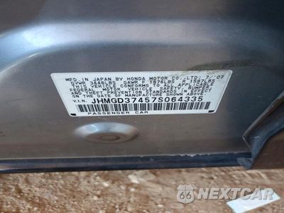 Zdjęcie 12 z 12 samochodu: 2007 HONDA FIT VIN:JHMGD37457S064335 - miniatura