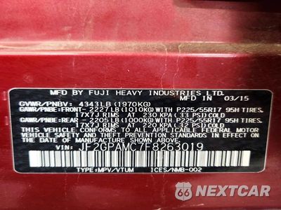 Zdjęcie 14 z 14 samochodu: 2015 SUBARU XV CROSSTREK 2.0 LIMITED VIN:JF2GPAMC7F8263019 - miniatura