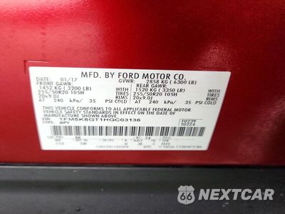 Zdjęcie 13 z 13 samochodu: 2017 FORD EXPLORER SPORT VIN:1FM5K8GT1HGC03136 - miniatura