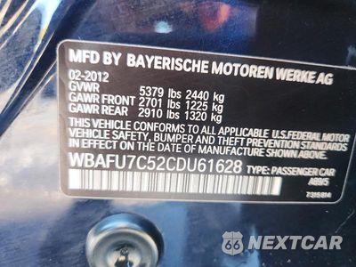 Zdjęcie 13 z 13 samochodu: 2012 BMW 535 XI VIN:WBAFU7C52CDU61628 - miniatura