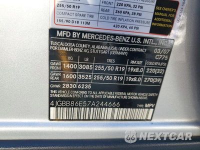 Zdjęcie 13 z 13 samochodu: 2007 MERCEDES-BENZ ML 350 VIN:4JGBB86E57A244666 - miniatura